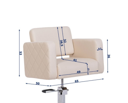 Парикмахерское кресло Престиж (гидравлика + пятилучье)